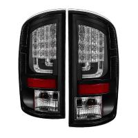 Spyder Version 2 Black LED Tail Lights 02-06 Dodge Ram - Click Image to Close